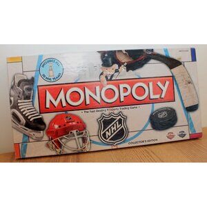Monopoly NHL Collectors Edition Board Game Complete 2010 Rare 100% COMPLETE
